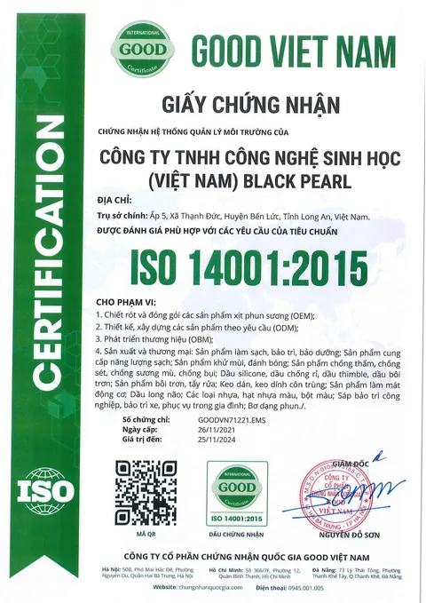 Vietnamese ISO 14001 document shown in the source image